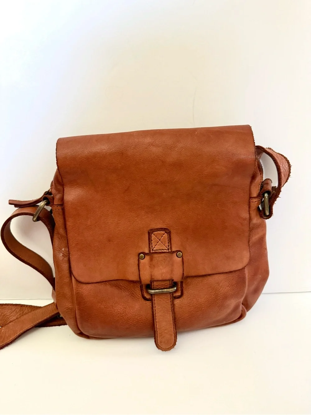 Harbour 2nd Leather Crossbody Bag North South Marlies Flap Messenger Satchel